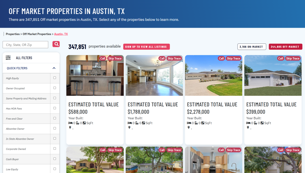 off market properties in austin texas